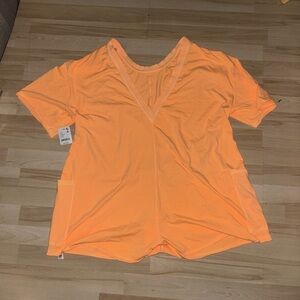 Orange free people romper